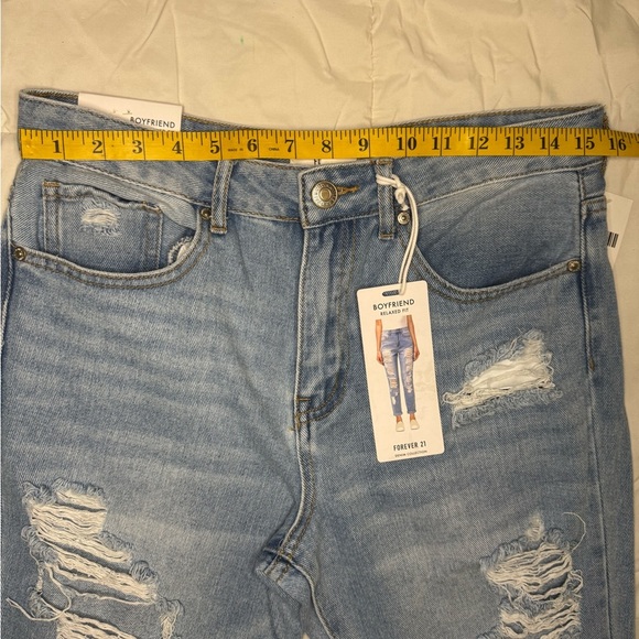 Forever 21 Distressed Blue Jeans Size 28   #28 - Picture 6 of 10